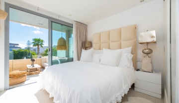 Resa Estates apartment for sale in Ibiza marina botafoch modern bedroom 1.jpg